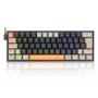 Teclado Mecânico Gamer Redragon Fizz, RGB, Laranja + Preto + Cinza - Switch Mk.ii Diy Marrom