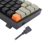 Teclado Mecânico Gamer Redragon Fizz, RGB, Laranja + Preto + Cinza - Switch Mk.ii Diy Marrom