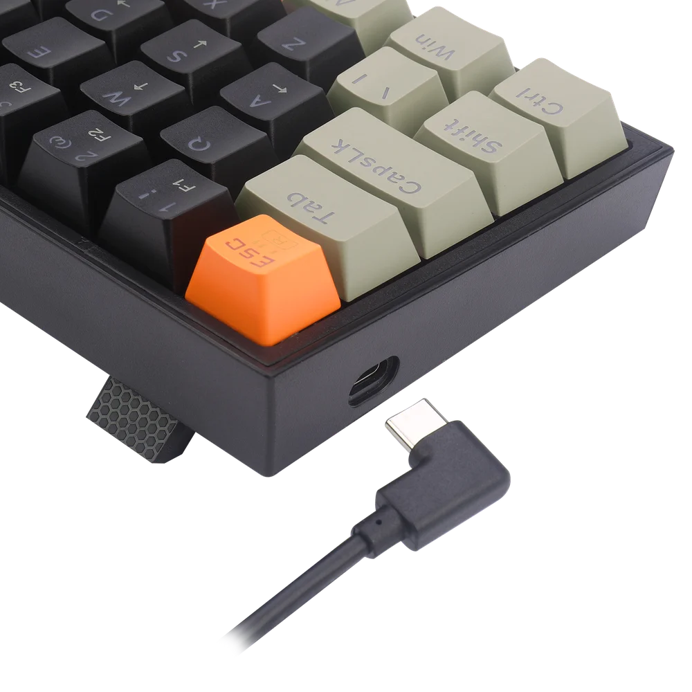 Teclado Mecânico Gamer Redragon Fizz, RGB, Laranja + Preto + Cinza - Switch Mk.ii Diy Marrom Teclado Mecânico Gamer Redragon Fizz, RGB, Laranja + Preto + Cinza - Switch Mk.ii Diy Marrom