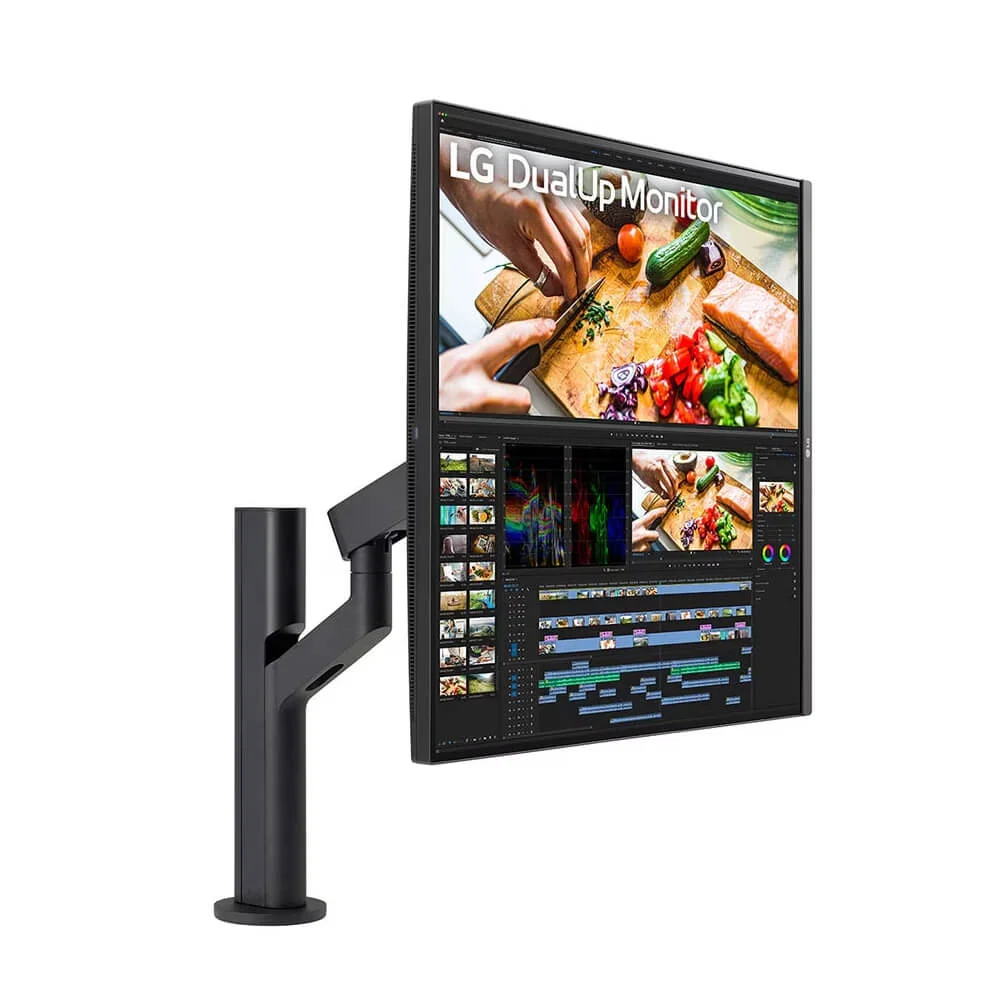 Monitor Ergo Dualup LG 28",  HDR 10, DCI-P3 98%,  IPS, 60Hz, 5Ms, HDMI e  Displayport, USB-C - 28mq780-b