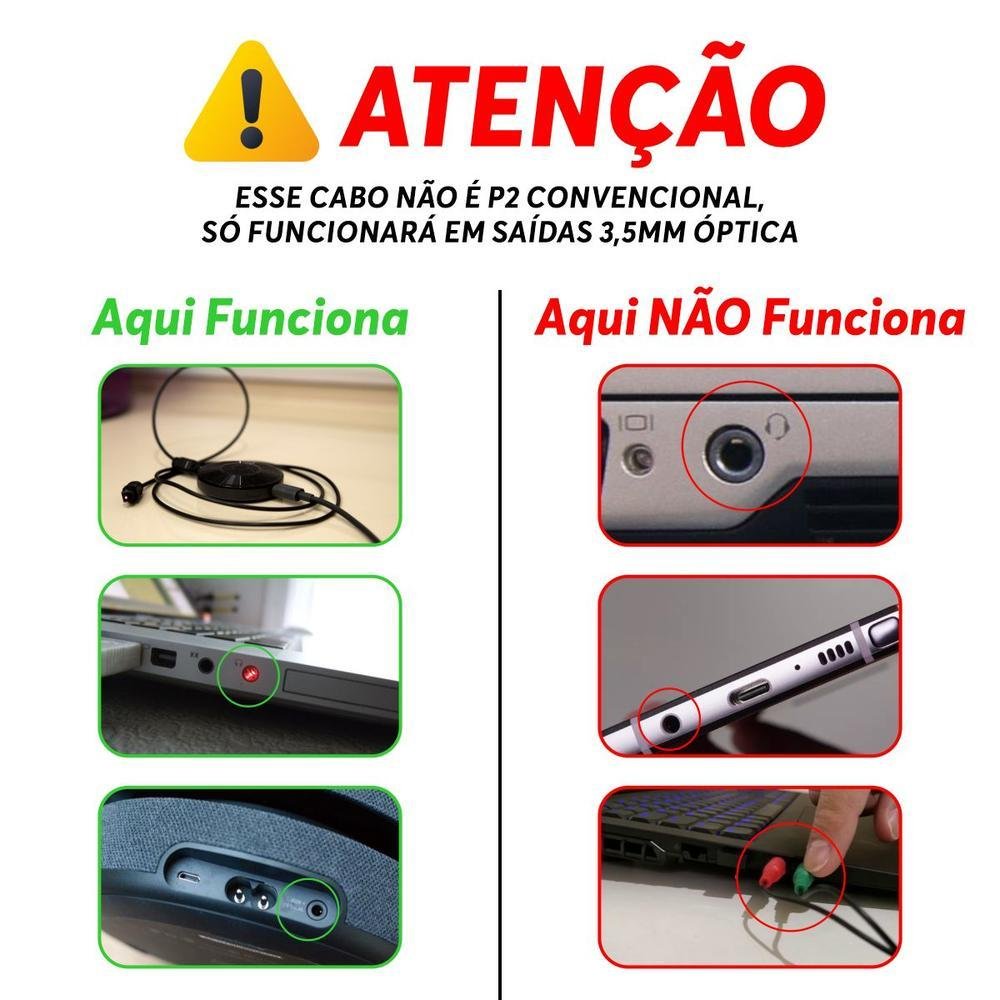 Imagem 4 de 5 do produto Cabo Óptico De Áudio Digital Mini Toslink,3,5mm, Spdif 2m, 2 Metros,preto