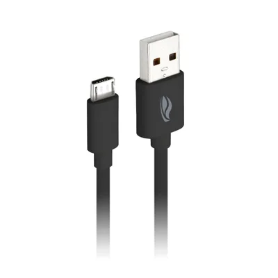 Cabo de Dados C3tech CB-M10BK, USB-Micro x USB, 1M, 2Ah, Preto