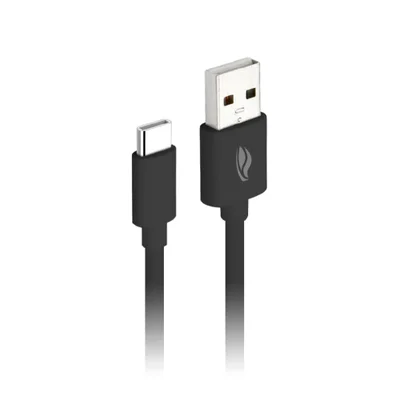 Cabo de Dados C3Tech CB-C10BK, USB-USB C, 1M, 3Ah, Preto
