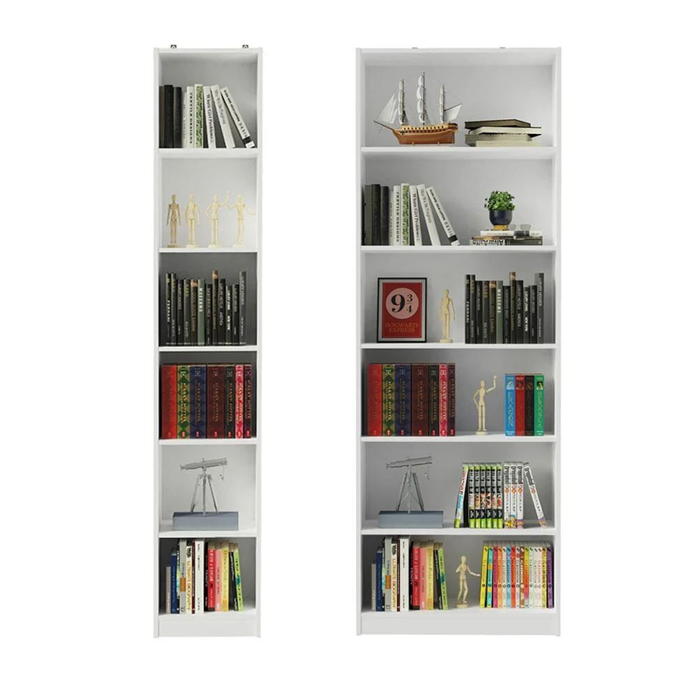 Imagem 5 de 5 do produto Kit Madesa Estante Livreiro 6908 + Estante Livreiro 6906, Branco
