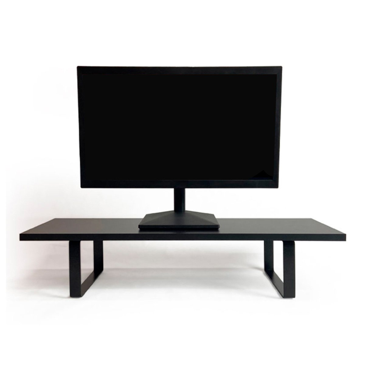 Suporte Para Monitor Reliza Stand Desk, Com Regulagem De Altura, Preto