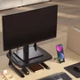 Suporte Para Monitor Reliza Ergolution, Com Regulagem De Altura + Suporte De Celular - Preto