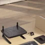 Suporte Para Monitor Reliza Ergolution, Com Regulagem De Altura + Suporte De Celular - Preto