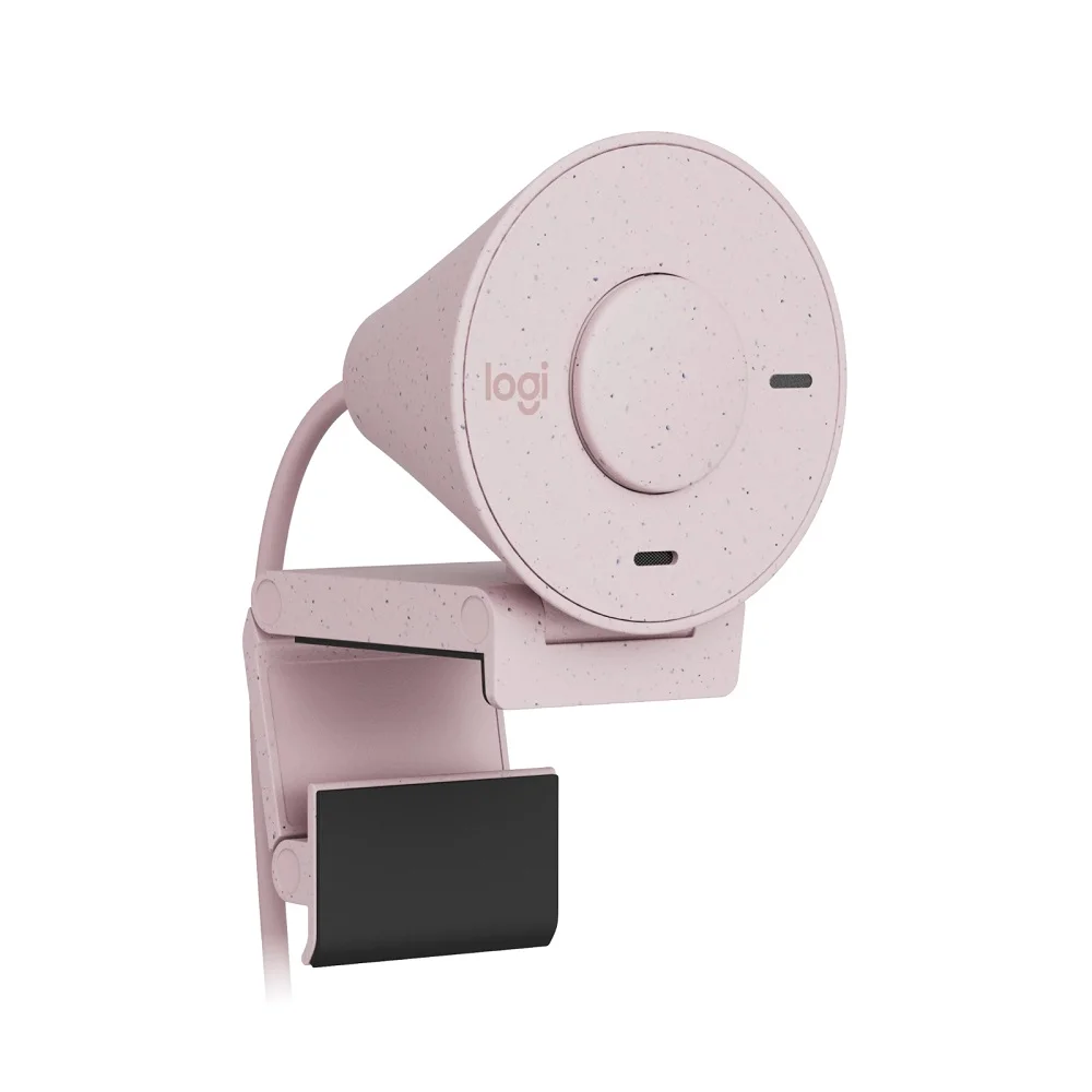 Imagem 2 de 5 do produto Webcam Logitech Brio 300, Full HD 1080p, USB-C, Com Microfone, Rosa - 960-001446