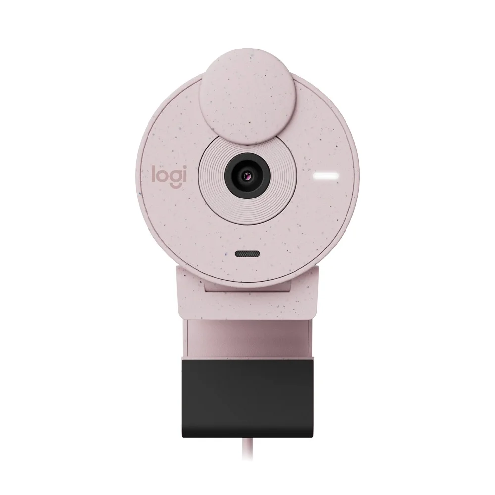 Imagem 3 de 5 do produto Webcam Logitech Brio 300, Full HD 1080p, USB-C, Com Microfone, Rosa - 960-001446