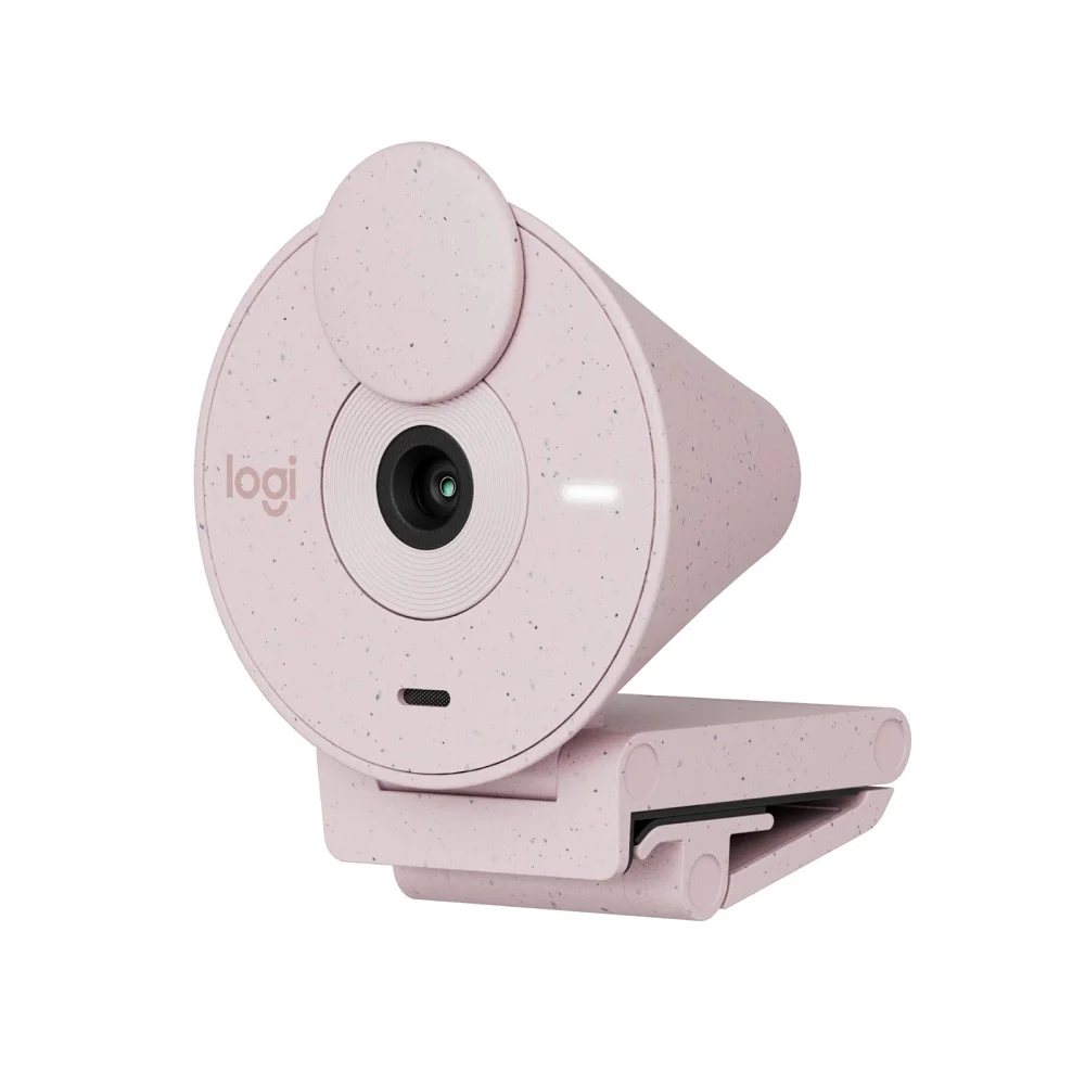 Imagem 4 de 5 do produto Webcam Logitech Brio 300, Full HD 1080p, USB-C, Com Microfone, Rosa - 960-001446
