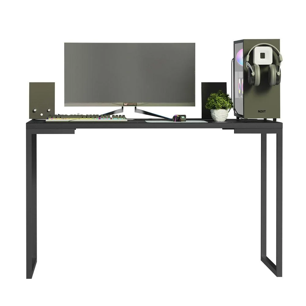 Imagem 5 de 5 do produto Mesa De Escritório Industrial  Madesa,Preta, 120cm, Nero Marquina