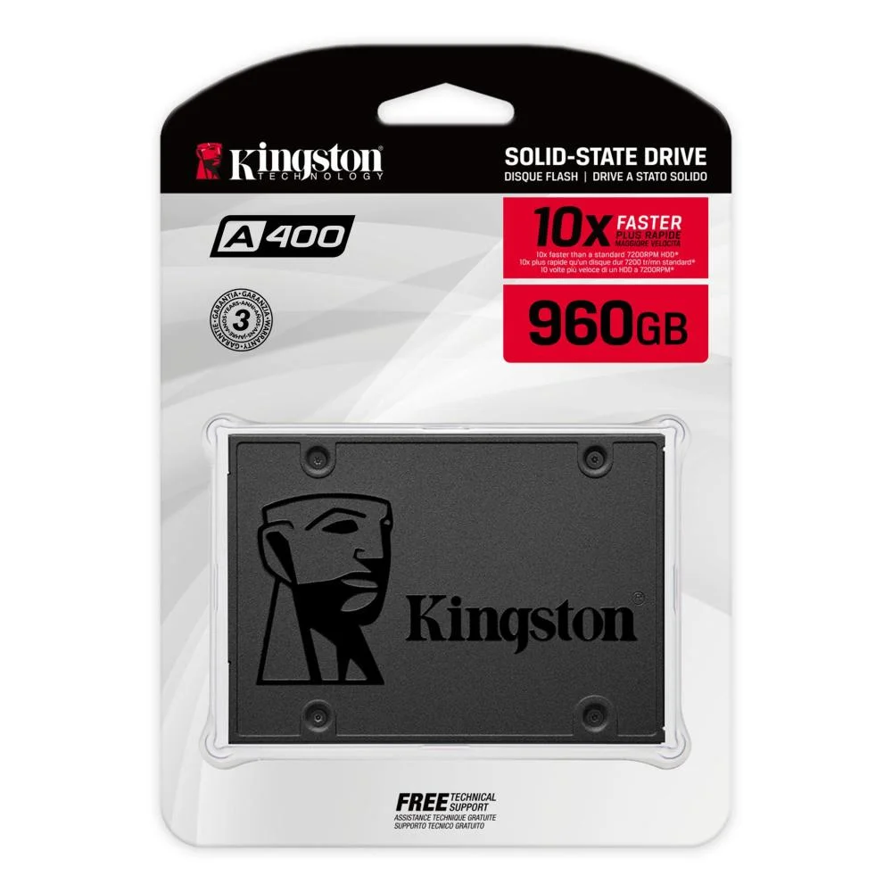 SSD Kingston A400 960GB, 2.5 Sata Rev. 3.0 - SA400S37/960GB