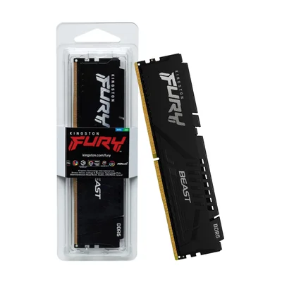 Memória Gamer Kingston Fury Beast, 8GB, DDR5, 5600MHz, CL40 - Kf556c40bb-8