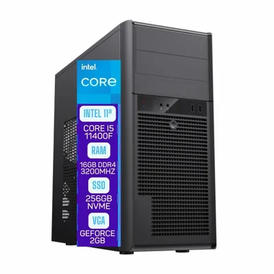 Computador Skill Pro i5 11400f, 16gb, SSD 256gb, Geforce 2gb, WINDOWS 11   Microsoft Sp-023