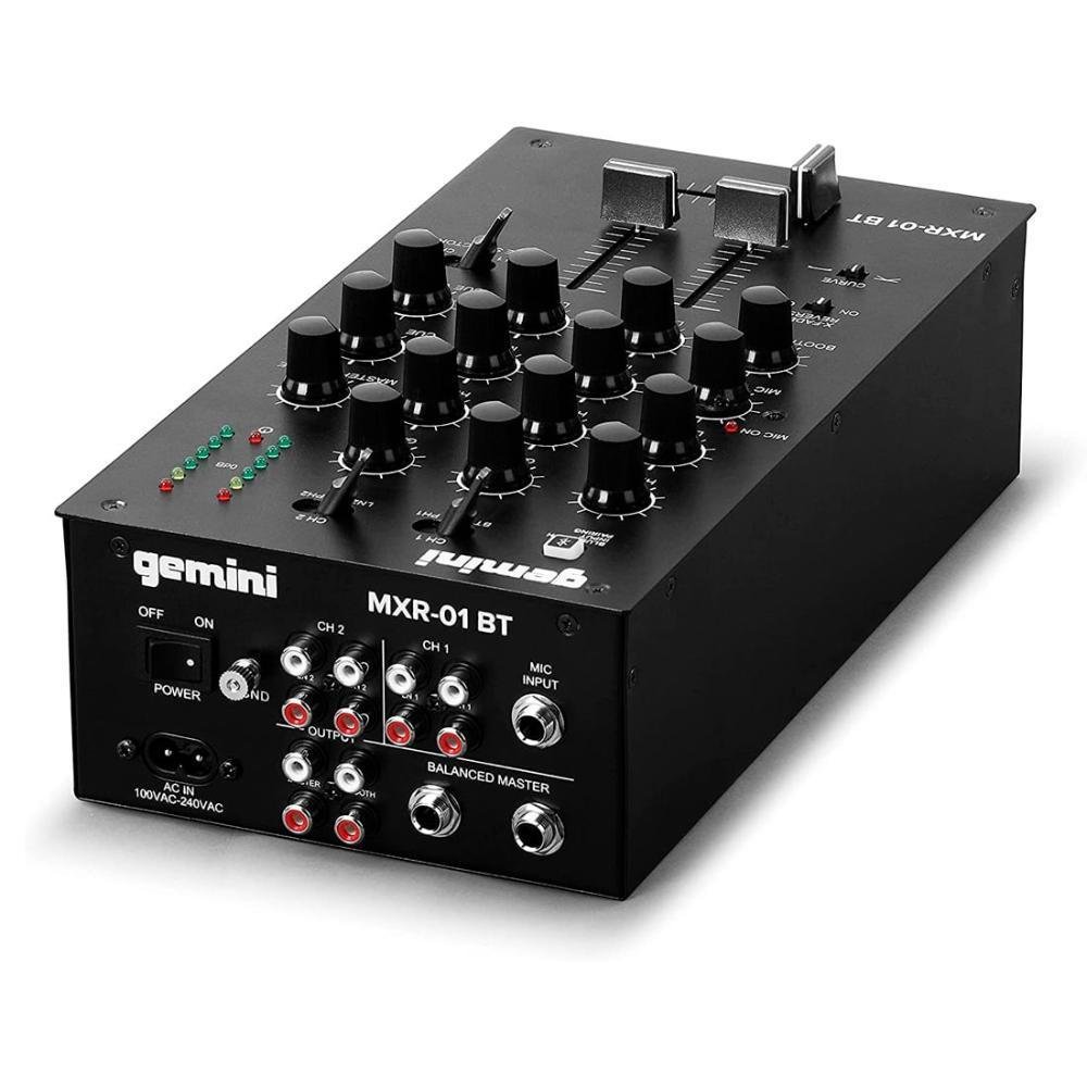 gemini MXR-01BT ミニミキサー Mixer Dj Analógico Gemini Mxr01bt KaBuM