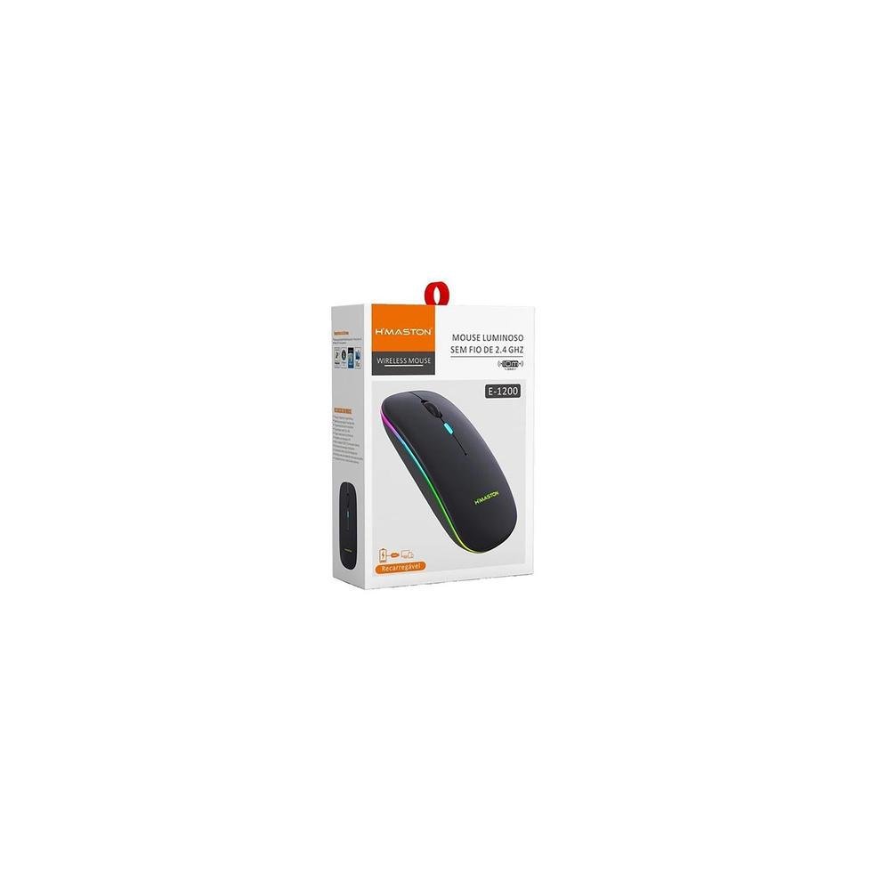 Imagem 2 de 5 do produto Mouse Macbook H'maston E-1300,Bluetooth 10, Recarregável