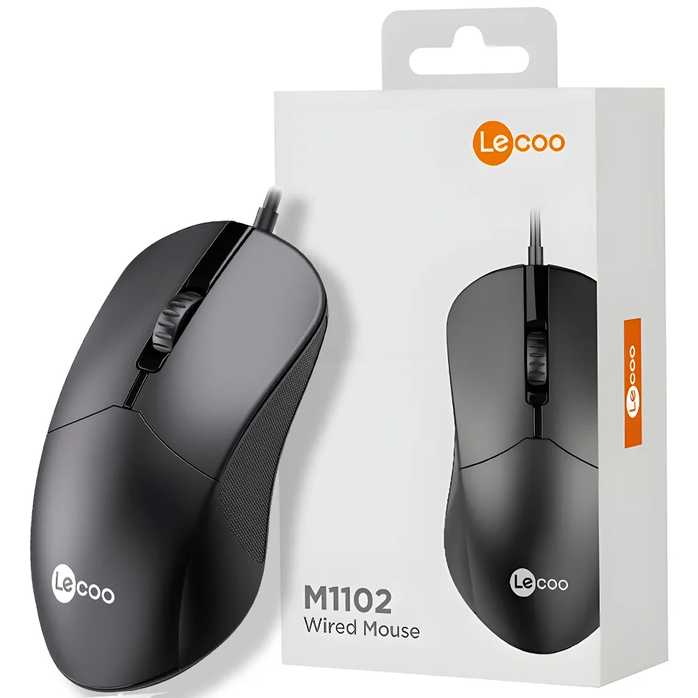 Imagem 3 de 5 do produto Mouse,Lenovo M1102  Usb ,Lecoo 1200dpi, Padrao