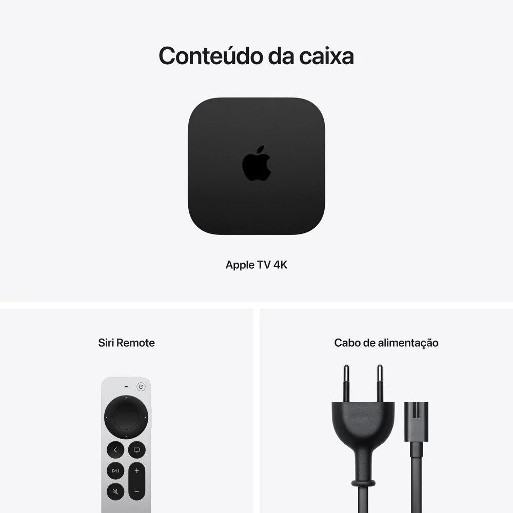 テレビ Apple TV 4K Wi-Fi+Ethernet 128GB Produtos com até 15 OFF no PIX KaBuM