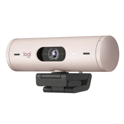 Webcam Logitech Brio 500, FULL HD, Rosa
