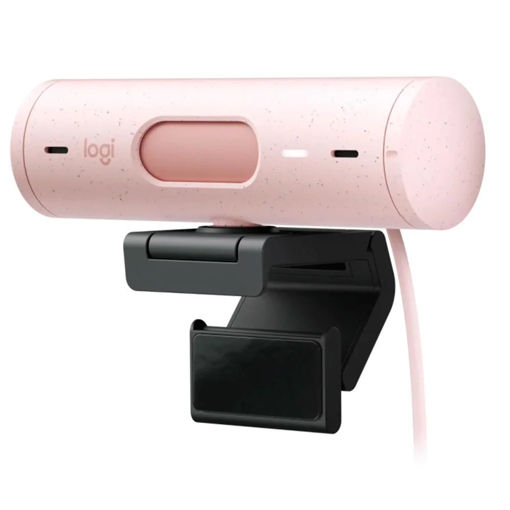 Imagem 3 de 5 do produto Webcam Logitech Brio 500, FULL HD, Rosa