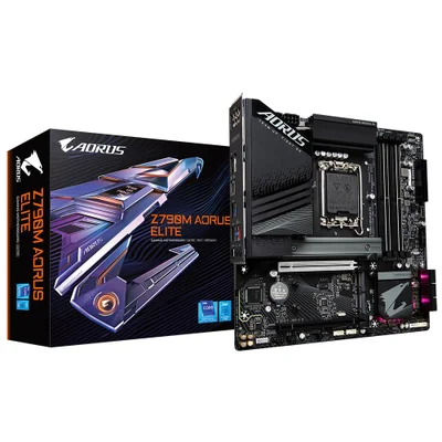 Placa Mãe Gigabyte Z790m Aorus Elite, DDR5, Micro ATX, LGA 1700