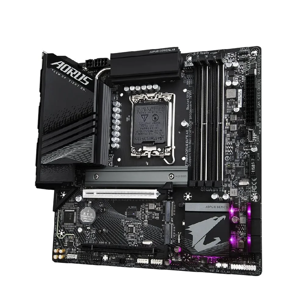 Placa Mãe Gigabyte Z790m Aorus Elite, DDR5, Micro ATX, LGA 1700 5