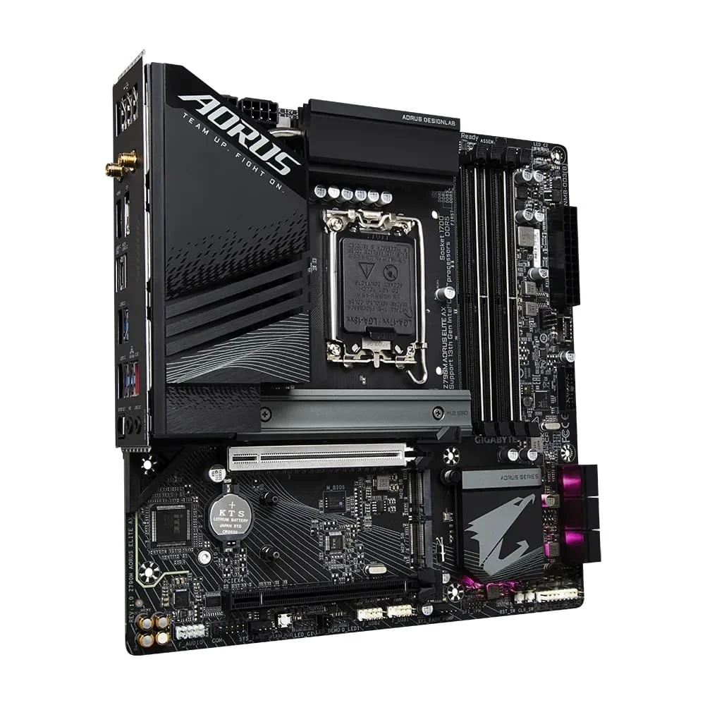 Placa Mãe Gigabyte Z790m Aorus Elite, DDR5, Micro ATX, LGA 1700 6