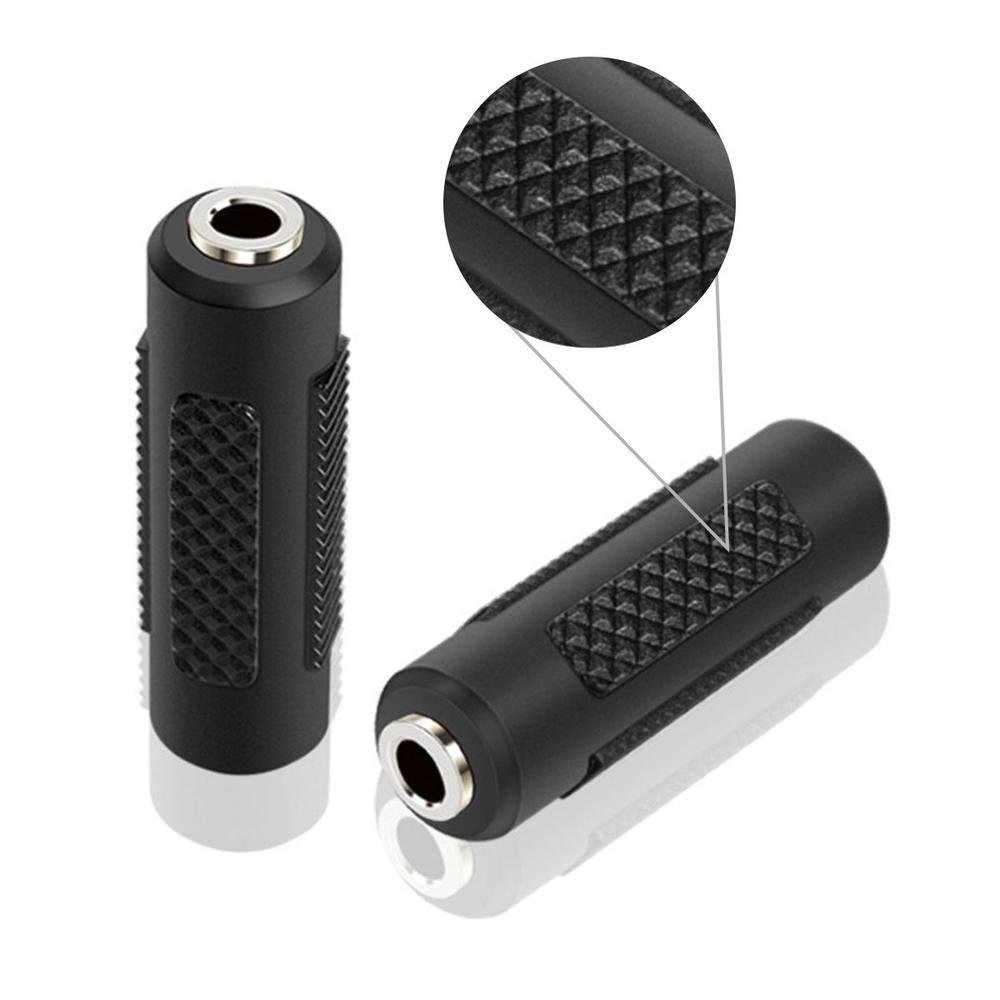 Imagem 5 de 5 do produto Adaptador Emenda P2 3,5mm Fêmea Alongar, Cabo Prolongador Junção, Fone De Ouvido Cabo Auxiliar,preto