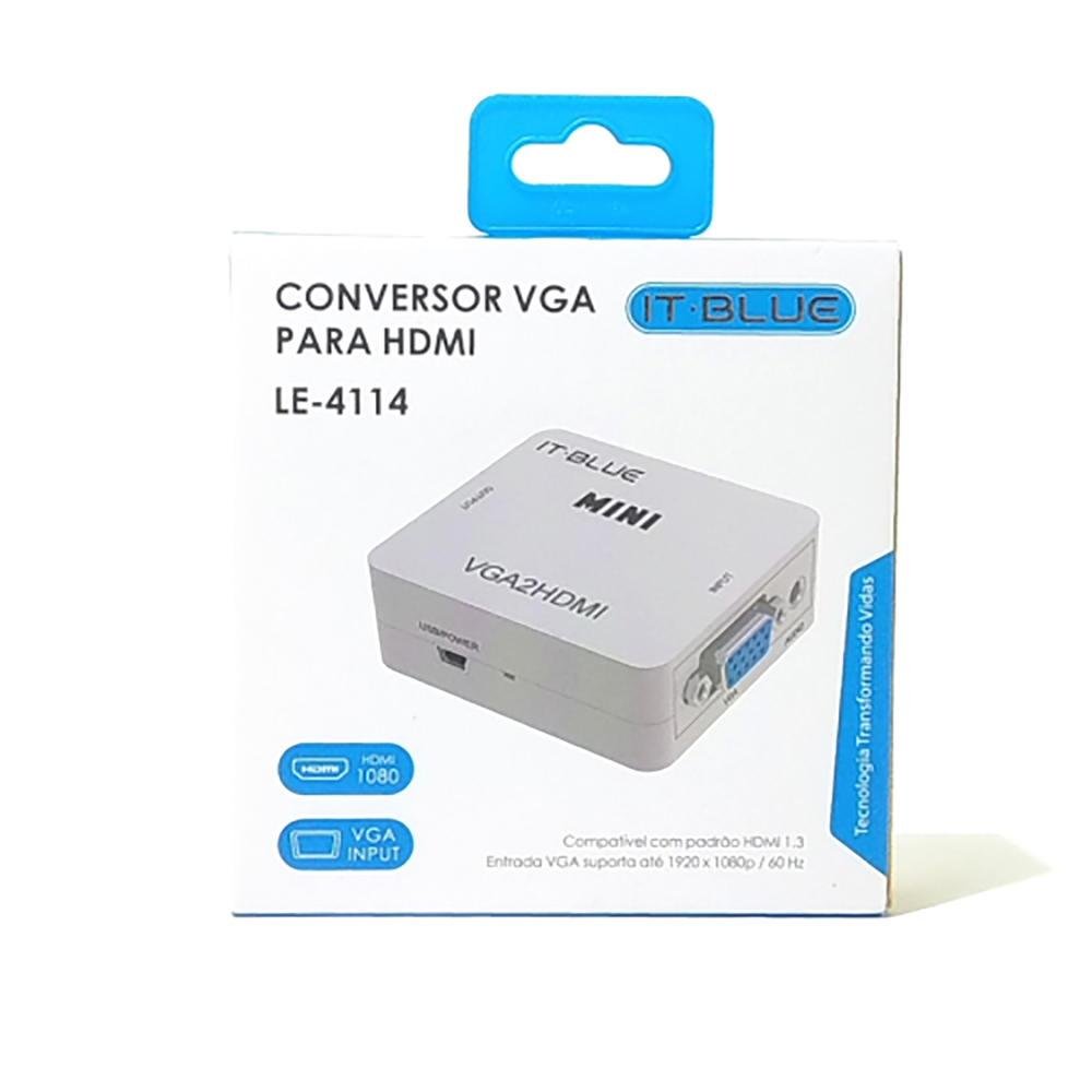 Imagem 5 de 5 do produto Adaptador Conversor It-blue, VGA Para HDMI, Le-4114 - It-blue