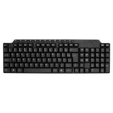 Teclado Multimídia Storm-Z, 104 Teclas, ABNT2, USB, Cabo 1.3M, Preto