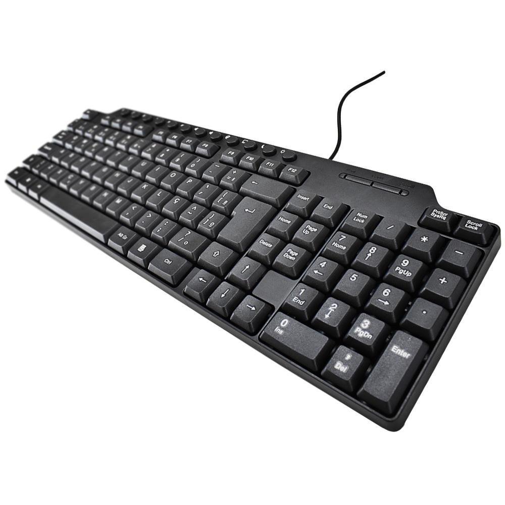 Imagem 3 de 4 do produto Teclado Multimídia Storm-Z, 104 Teclas, ABNT2, USB, Cabo 1.3M, Preto