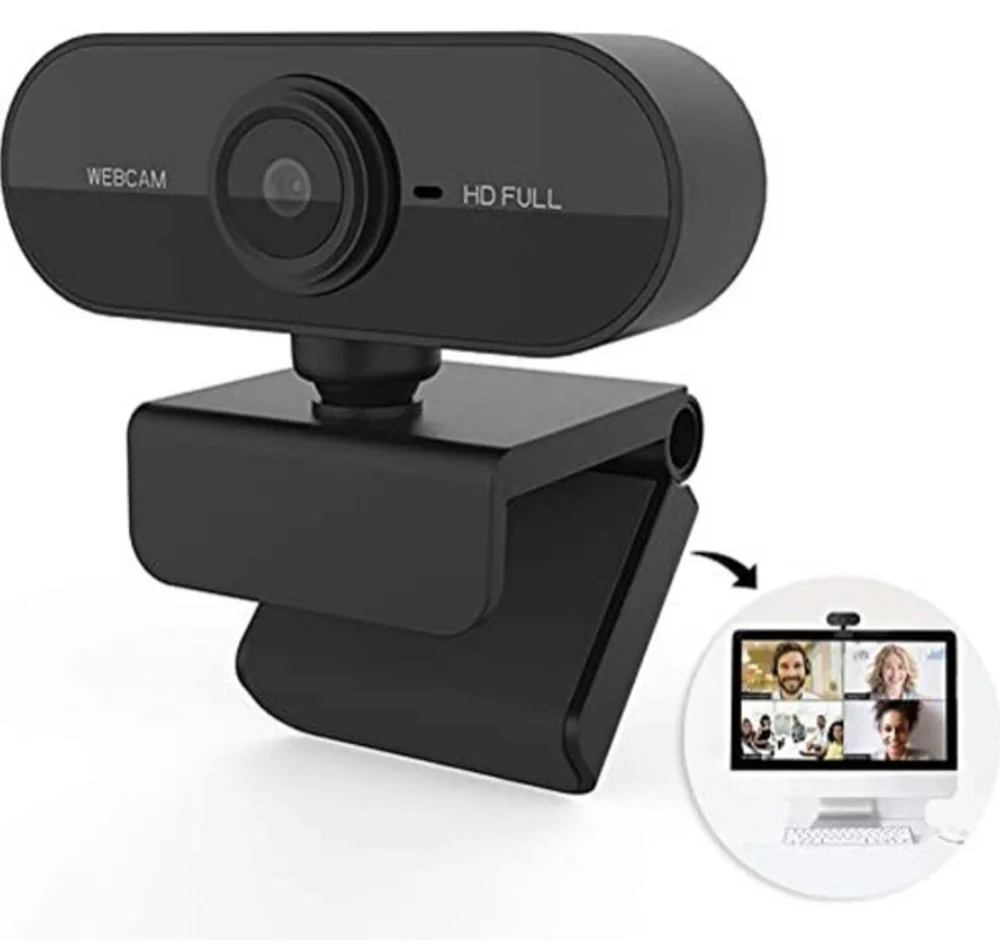 Imagem 2 de 3 do produto Webcam FULL HD 1080p, Alta Definição Microfone USB, Visão 360º