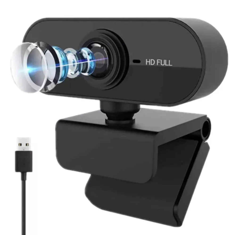 Imagem 3 de 3 do produto Webcam FULL HD 1080p, Alta Definição Microfone USB, Visão 360º