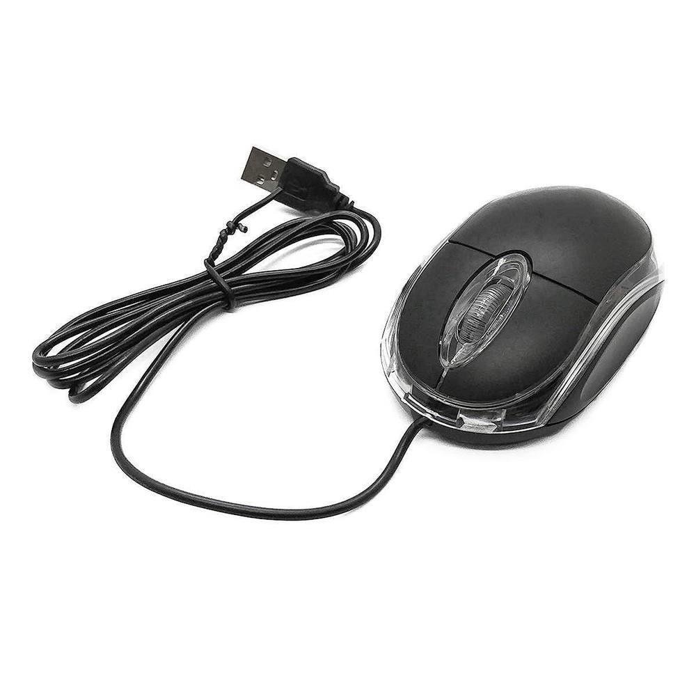 Imagem 2 de 5 do produto Mouse BRX Óptico, 1000 DPI, USB,Cabo 1.1M