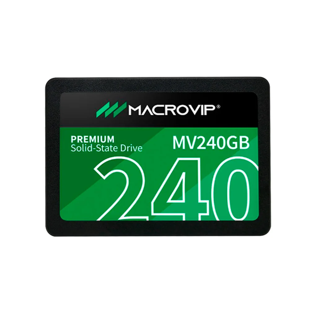 SSD 240GB Macrovip, Sata 3 6GB/s, 2.5 Polegadas, Leitura 520mb/s, Gravação 450mb/s - MV240GB