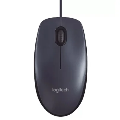 Mouse Com Fio Logitech M100, USB, Óptico, Preto