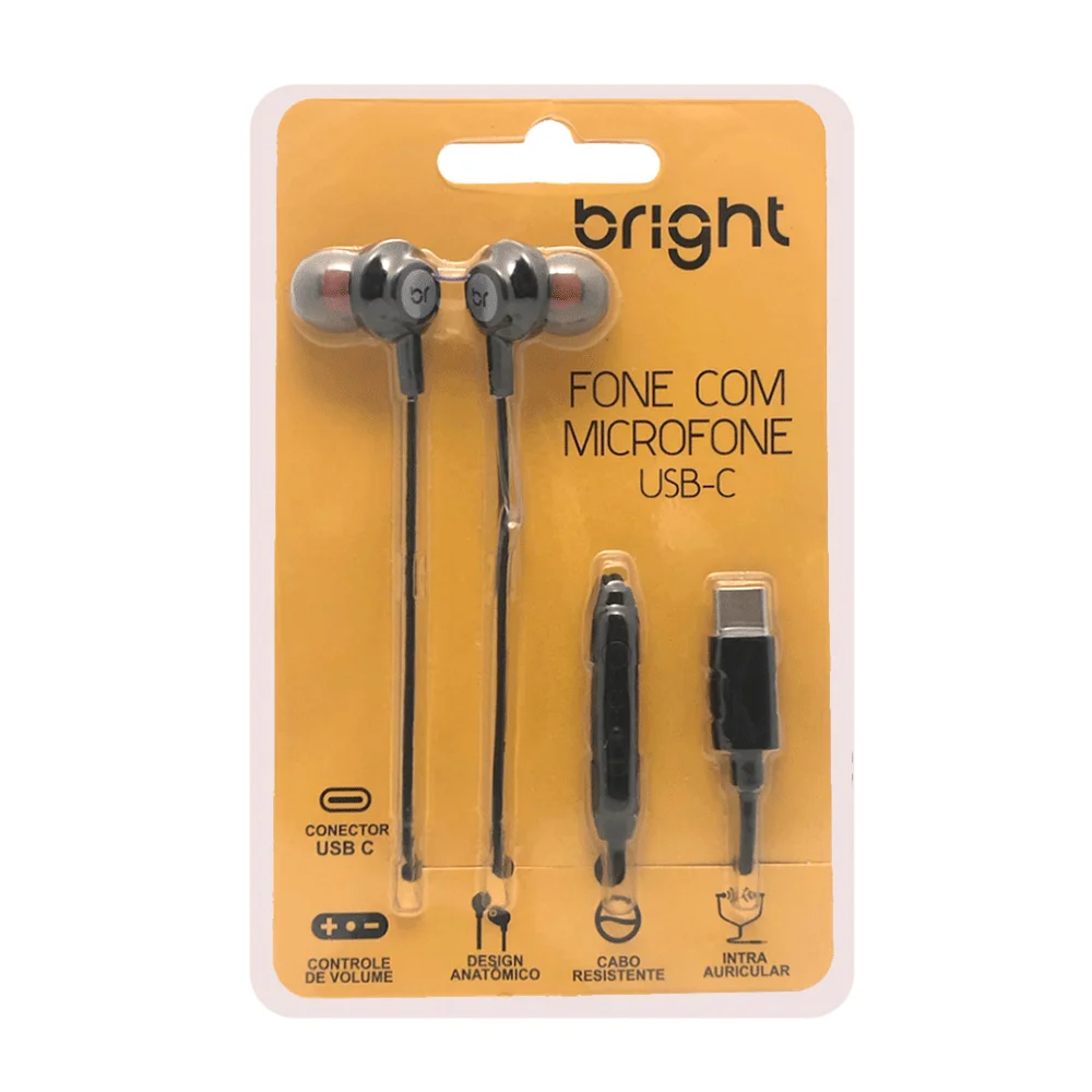 Imagem 2 de 5 do produto Fone Com Microfone Ghost USB-c Bright - FN574