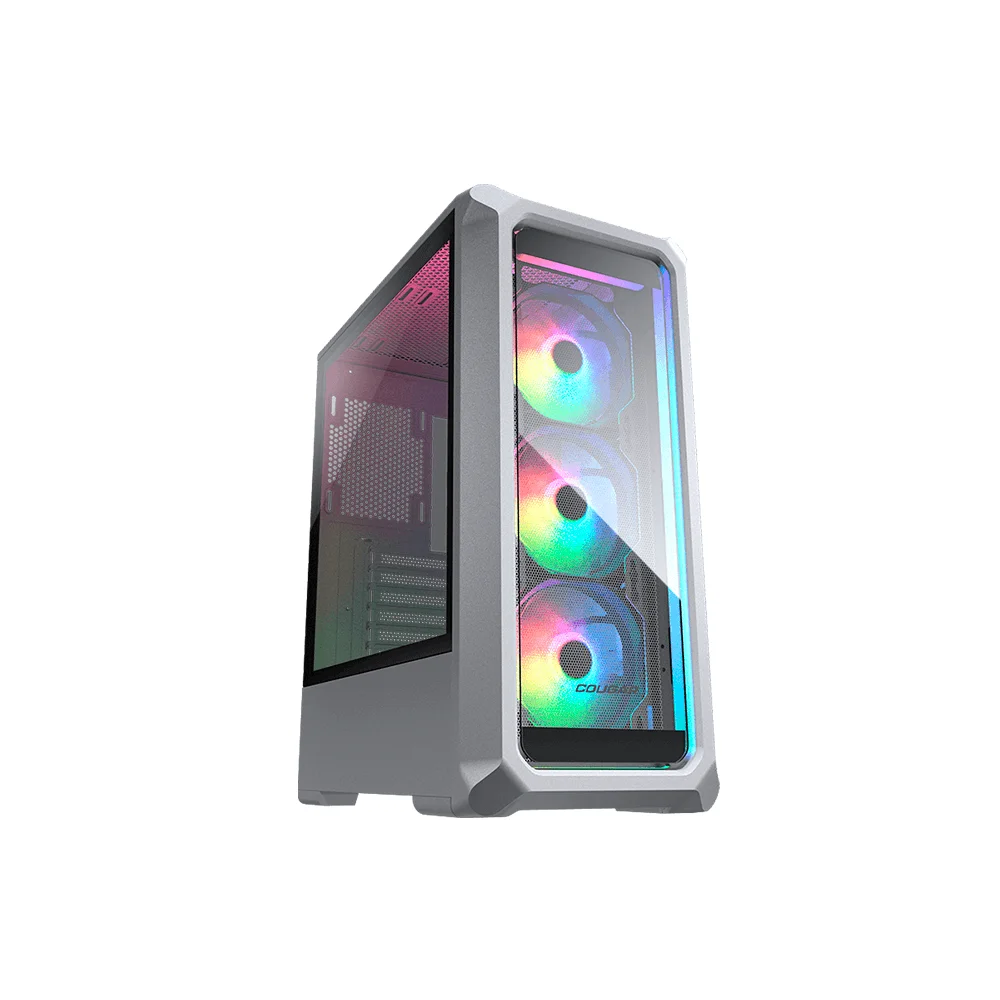 Gabinete Gamer Cougar Archon 2 RGB, Mid-tower, Lateral De Vidro, Com 3 Fans, Branco - 385CC50.0004