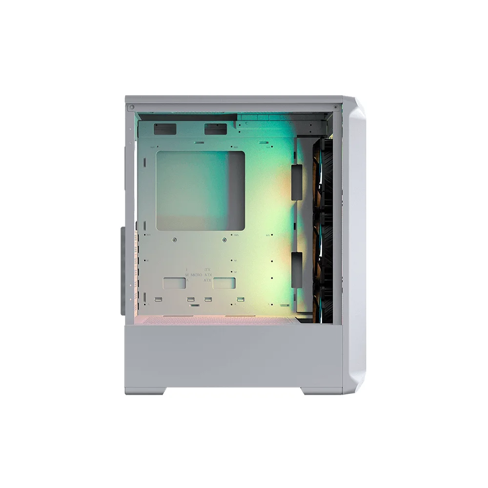 Imagem 2 de 5 do produto Gabinete Gamer Cougar Archon 2 RGB, Mid-tower, Lateral De Vidro, Com 3 Fans, Branco - 385CC50.0004