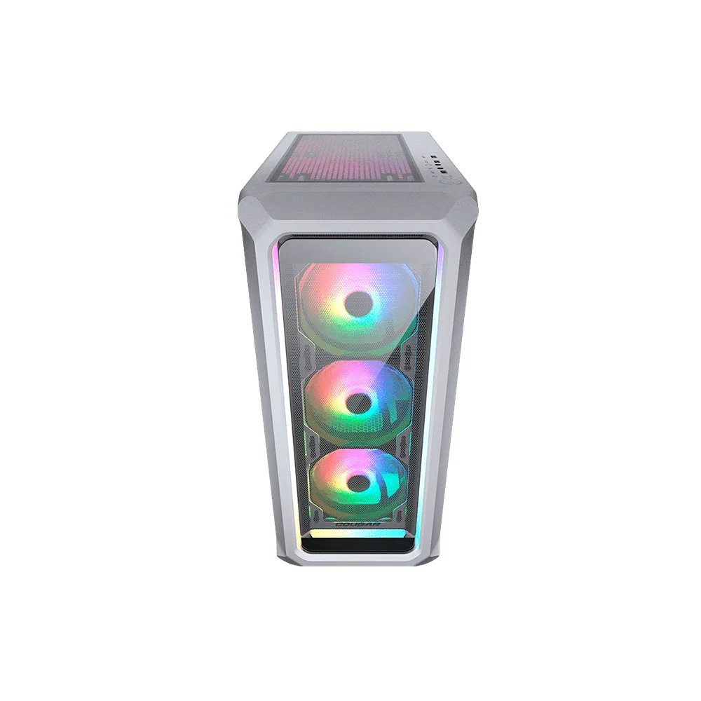 Imagem 3 de 5 do produto Gabinete Gamer Cougar Archon 2 RGB, Mid-tower, Lateral De Vidro, Com 3 Fans, Branco - 385CC50.0004