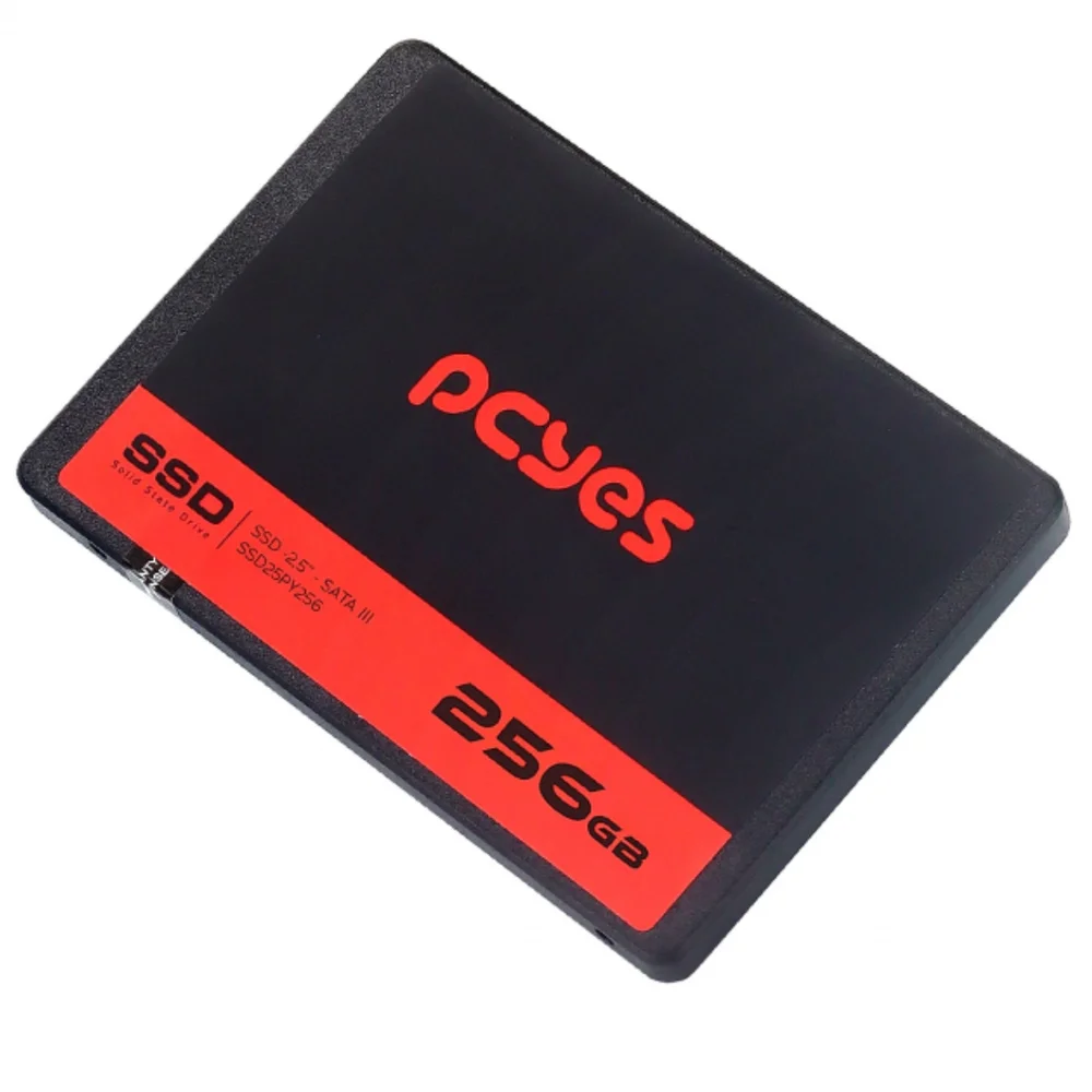 Imagem 3 de 5 do produto SSD PCYES, 256GB, SATA III, TLC 3D, Leitura: 550MB/s, Gravação: 400MB/s - SSD25PY256E