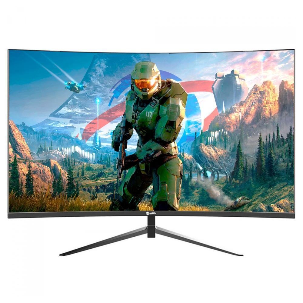 Monitor 27 Polegadas, Gamer Ninja Rinnegan Curvo, Qhd 2560x1440, 165hz, 1ms,Freesync, HDMI/displayport