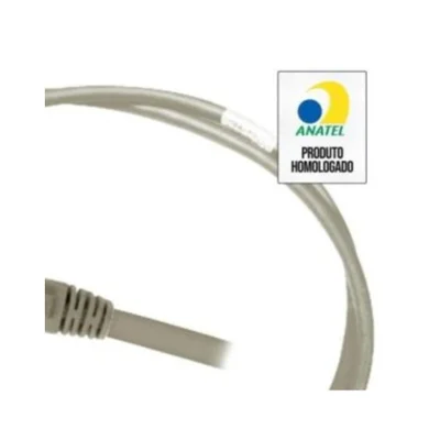 Cabo De Rede Patch Cord Cat.6 2,5m, Cinza — foto 2