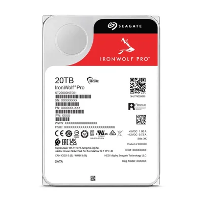 【未使用新品 】Seagate Ironwolf Pro 20TB×2 HDD Desktop Seagate IronWolf Pro 20TB NAS SATA6 7200RPM 256MB 3.5