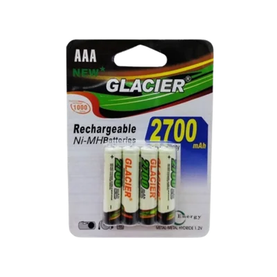 Pilhas Recarregáveis Glacier  2700 mah - Tamanho: Aaa