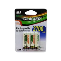 Pilhas Recarregáveis Glacier 2700 mah - Tamanho: Aaa