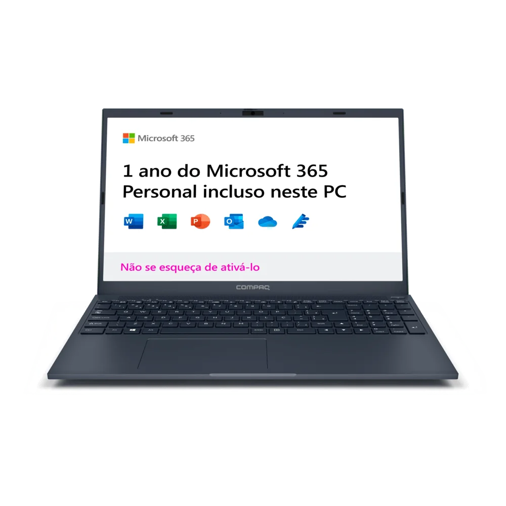 Notebook Compaq Presario 5320 Snapdragon 7c Sc7180, 8GB, HD 256GB UFS, Tela 15.6, Windows 11 Home, Azul Escuro Notebook Compaq Presario 5320 Snapdragon 7c Sc7180, 8GB, HD 256GB UFS, Tela 15.6, Windows 11 Home, Azul Escuro