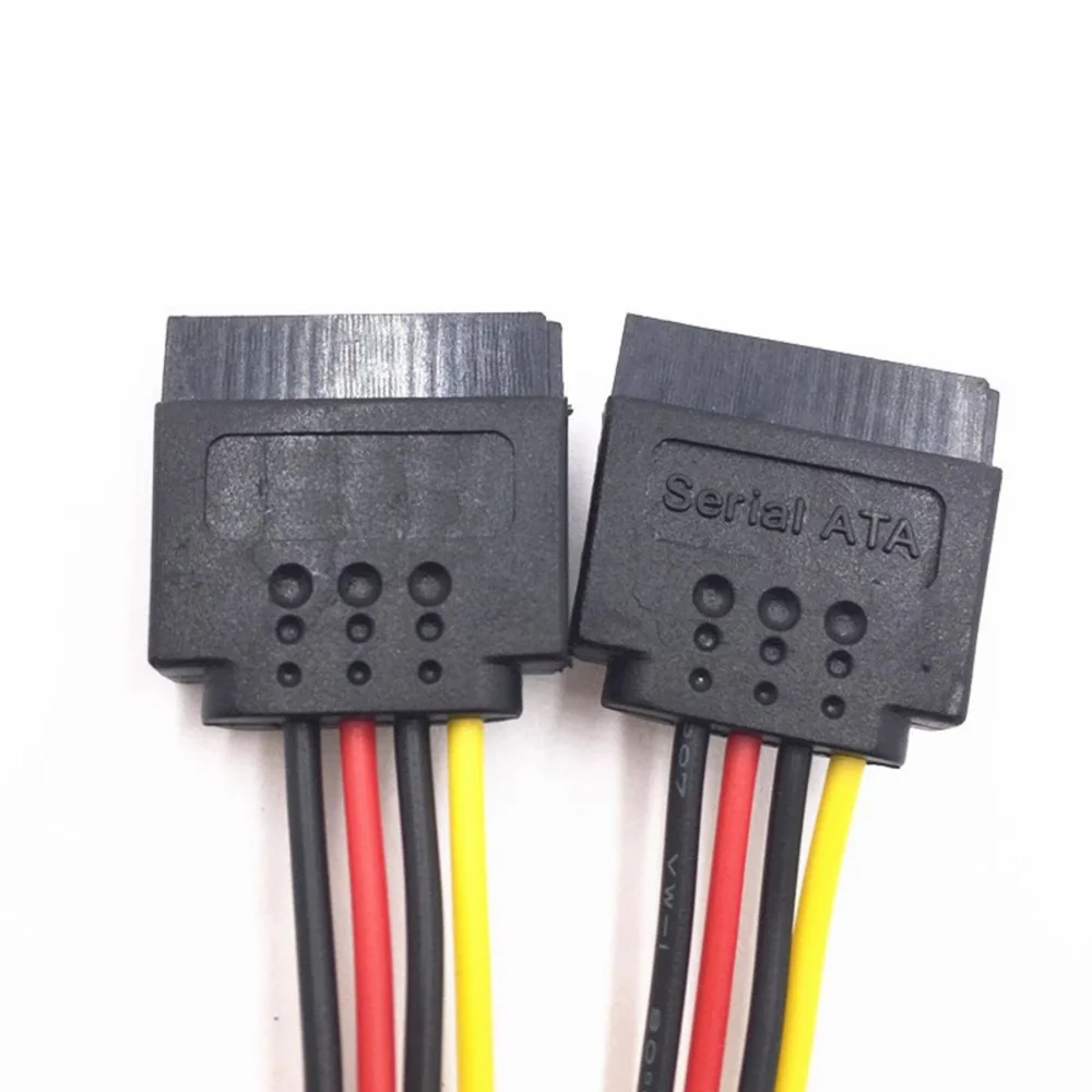 Imagem 2 de 5 do produto Cabo Adaptador Energia/Alimentação SATA, Para Dual SATA, 15 Pinos, Divisor Y