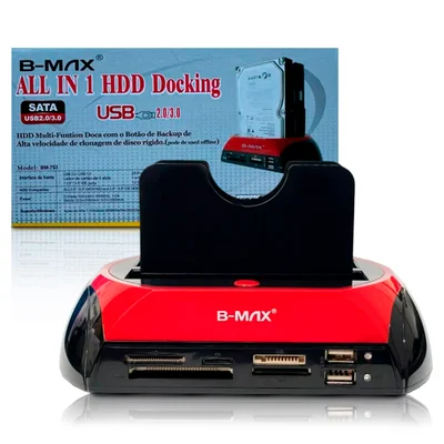 Dock Station B-max Bm753, Case Para Sata 2.5 E 3.5 Polegadas, IDE, USB 2.0