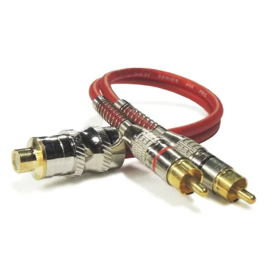 Cabo Rca Technoise, 2m/1f,Series 400p, Vermelho